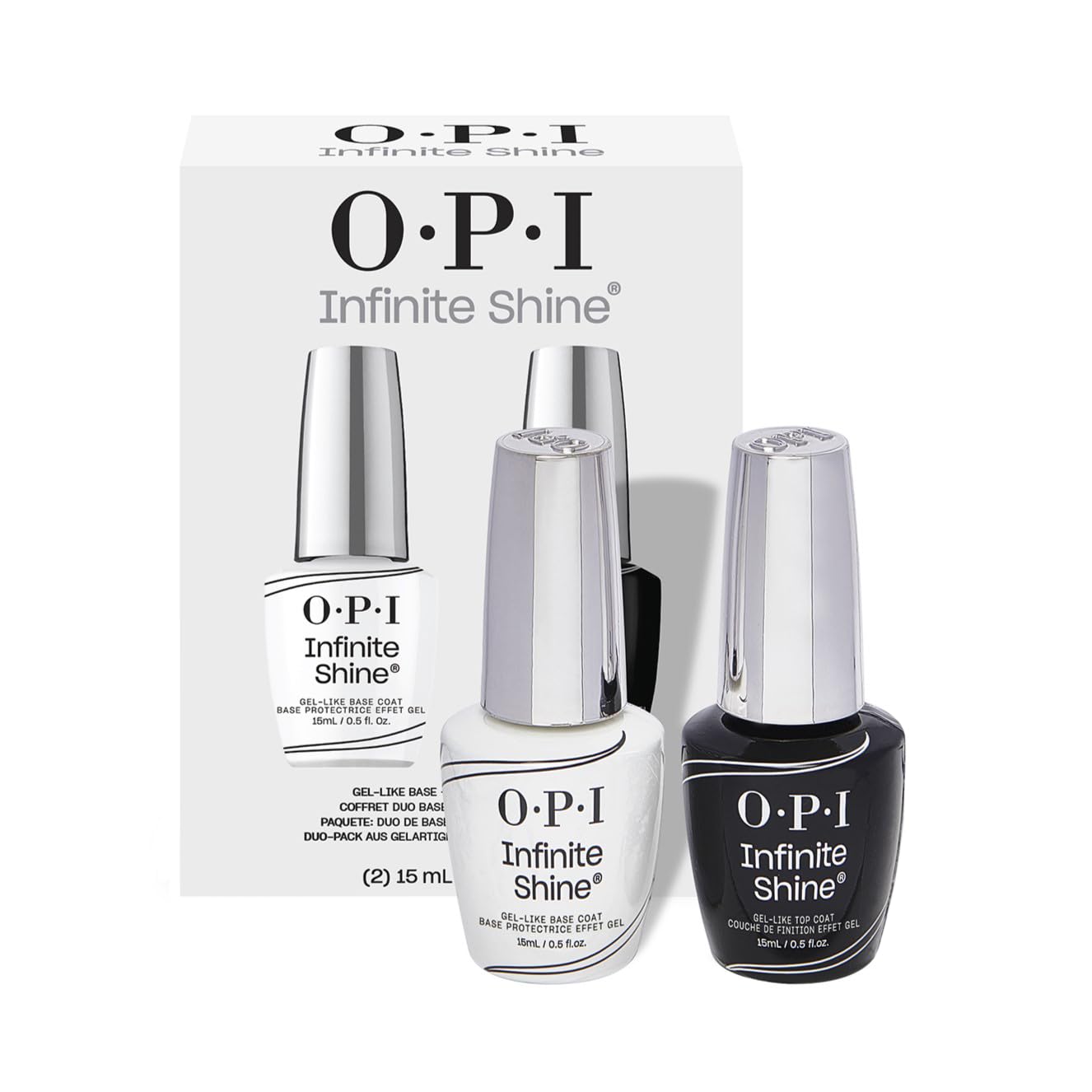OPI INFINITE SHINE 10本セット　h8 OPI Infinite Shine Long-Wear Lacquer Base & Top Coat Duo Pack, (2